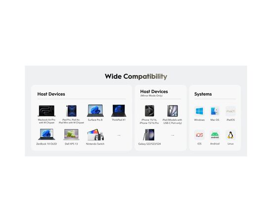 Концентратор Cudy USB-C 5-in-1 1xHDMI 4K + 1xUSB-C PD100W + 1xUSB 3.0 5Gbps + 2xUSB 2.0 (UH405), изображение 8