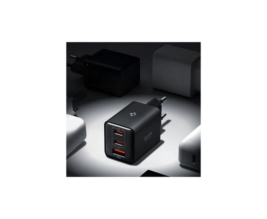 Зарядное устройство Spigen 2xUSB-C PD + 1xUSB 47W black (ACH09465), изображение 4
