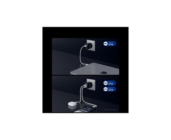 Зарядное устройство Spigen 2xUSB-C PD 47W black (ACH09457), изображение 7