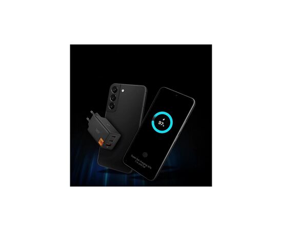 Зарядное устройство Spigen 2xUSB-C PD + 1xUSB 67W black (ACH09458), изображение 4
