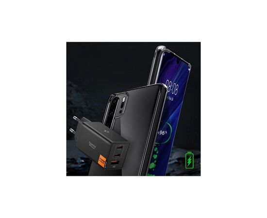 Зарядное устройство Spigen 2xUSB-C PD + 1xUSB 67W black (ACH09458), изображение 5