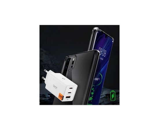 Зарядное устройство Spigen 2xUSB-C PD + 1xUSB 67W white (ACH08710), изображение 5