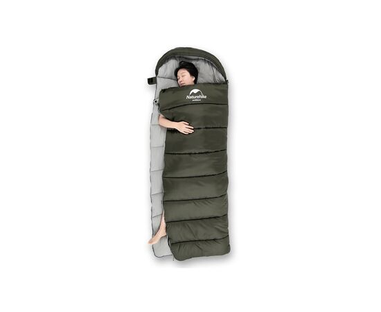 Спальный мешок Naturehike U350 NH20MSD07 Hollow Cotton Left Green (6927595767238-L), изображение 4