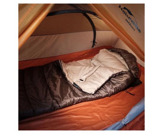 Спальний мішок Naturehike U350 NH20MSD07 Hollow Cotton Right Brown (6927595767221-R), зображення 10