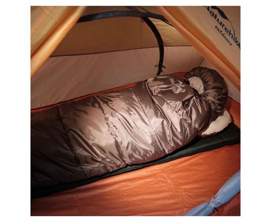 Спальний мішок Naturehike U350 NH20MSD07 Hollow Cotton Right Brown (6927595767221-R), зображення 8