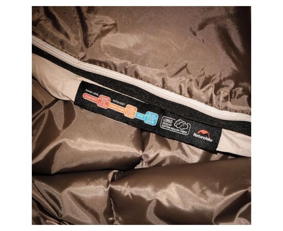 Спальний мішок Naturehike U350 NH20MSD07 Hollow Cotton Right Brown (6927595767221-R), зображення 9