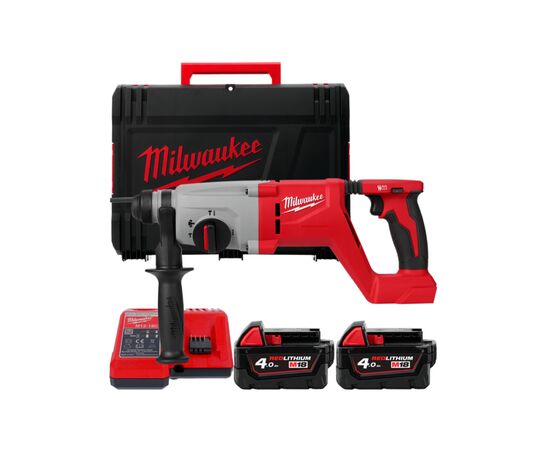 Перфоратор Milwaukee SDS-PLUS, M18 BLHACD26-402X, 2,6Дж ЗУ М12-18 С, 2x5ah, HD кейс (4933492480)