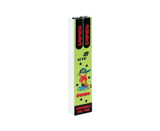 Ручка гелевая Kite "пиши-стирай" Garfield, синяя, 2 шт в пенале (GF26-069), изображение 4