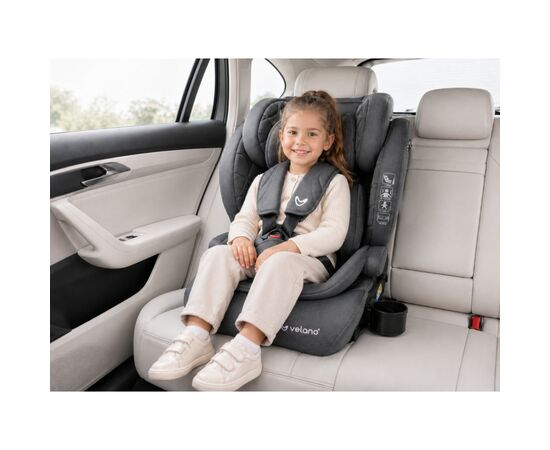 Автокресло Velano Flexo i-Size 76150 см, ISOFIX + Top Tether/ремінь, grey (48414), изображение 5