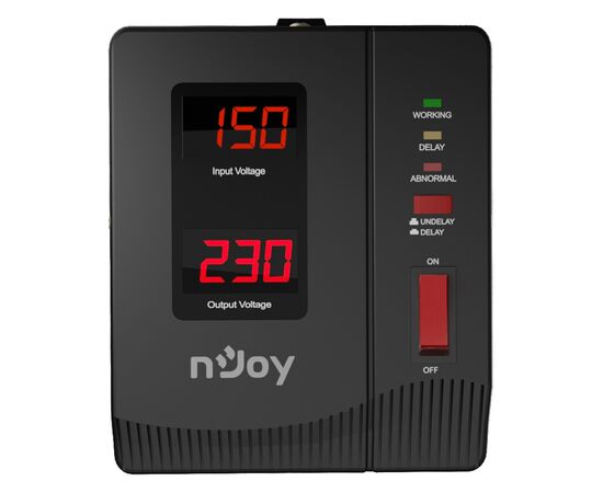 Стабилизатор напряжения nJoy Alvis 1000 (AVRL-10001AL-CS01B) AVR, 1 розетка (Alvis 1000), изображение 2