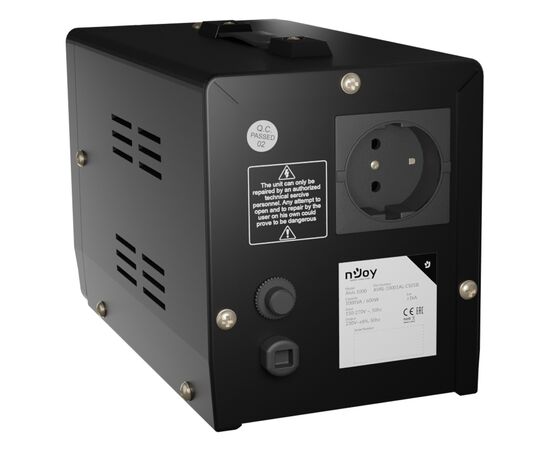 Стабилизатор напряжения nJoy Alvis 1000 (AVRL-10001AL-CS01B) AVR, 1 розетка (Alvis 1000), изображение 5