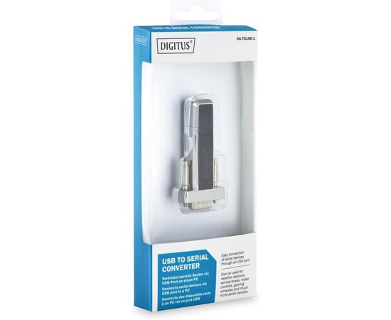 Кабель для передачи данных Digitus USB to COM M RS232 black (DA-70155-1), изображение 2