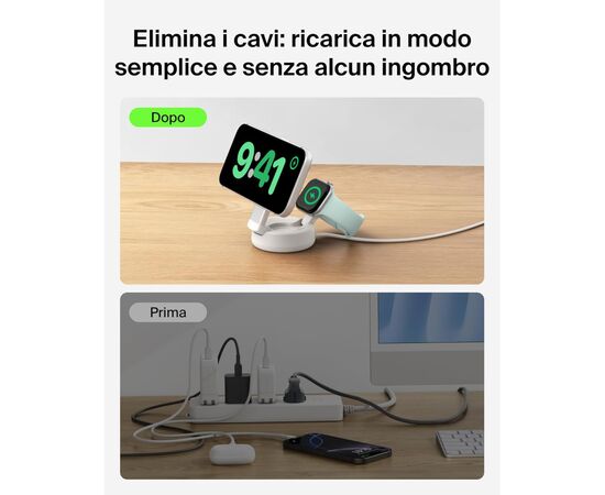 Зарядное устройство Belkin UltraCharge Pro 2-in-1 Convertible Mag (WIZ043KQSD), изображение 6