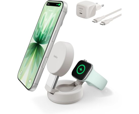 Зарядное устройство Belkin UltraCharge Pro 2-in-1 Convertible Mag (WIZ043KQSD)