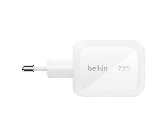 Зарядное устройство Belkin 2xUSB-C + 1xUSB PD70W PPS GaN white (WCH018HQWH), изображение 7