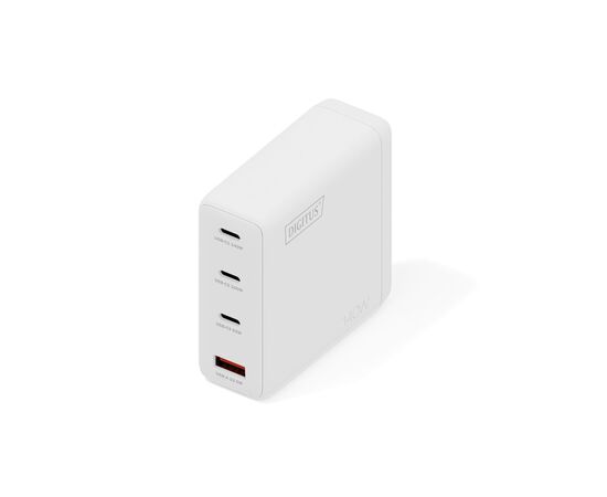 Зарядний пристрій Digitus 3xUSB-C + 1xUSB PD140W GaN white (DA-10305)