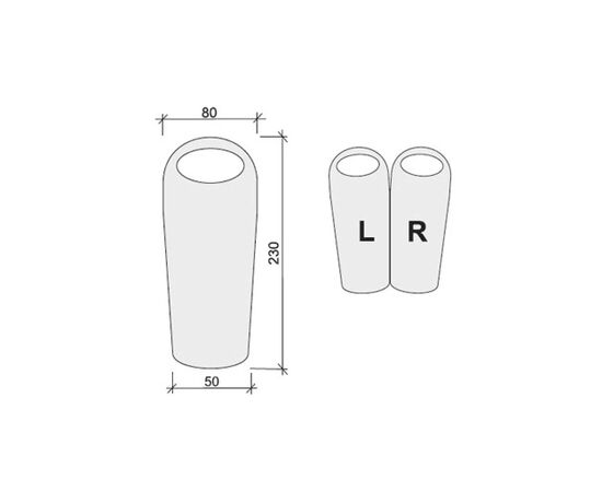 Спальный мешок Terra Incognita Siesta Long 400 L зелений/сірий (4823081501664), изображение 3