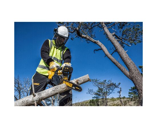 Набір інструментів Toptul Пила ланцюгова акумуляторна DeWalt 18В шина 30см 3/8" без АКБ (DCM565N), зображення 4