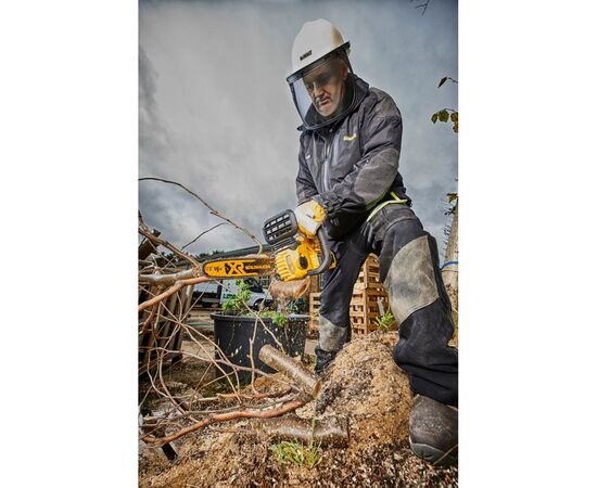 Набір інструментів Toptul Пила ланцюгова акумуляторна DeWalt 18В шина 30см 3/8" без АКБ (DCM565N), зображення 5