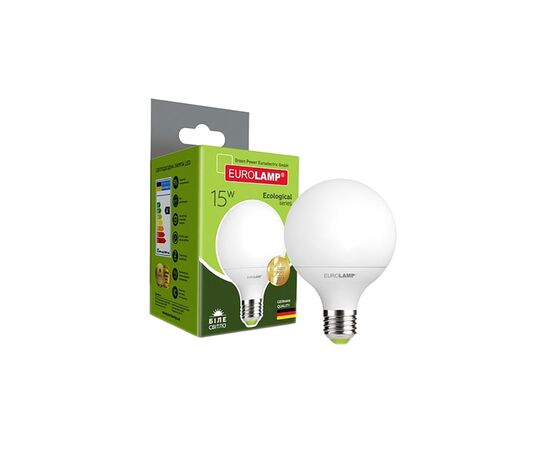 Лампочка Eurolamp LED G95 15W E27 4000K 220V (LED-G95-15274(P)), изображение 2