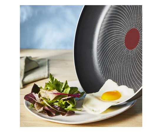 Сковорода Tefal So'' Light 28 см, алюміній, бакеліт, скло, чорний (H0560642_SET), зображення 8