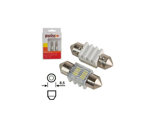 Автолампа PULSO LED SV8.5/T11x31mm/2 SMD-5730/9-18v/80Lm (LP-64031), изображение 3