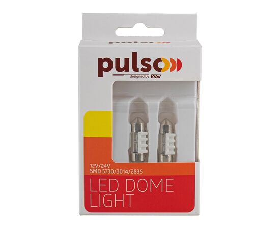 Автолампа PULSO LED SV8.5/T11x31mm/2 SMD-5730/9-18v/80Lm (LP-64031), изображение 4