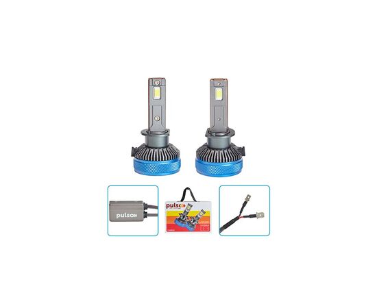 Автолампа PULSO LED-chips 3570 CSP/9-30V/2*65W/13000Lm/6000k (LC3-HB4), зображення 2