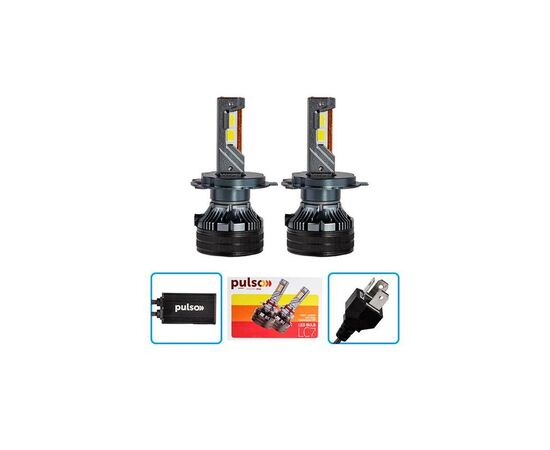 Автолампа PULSO LED-chips Customized CSP/9-30V/2*85W/20000Lm/6000k (LC7-H4), изображение 2