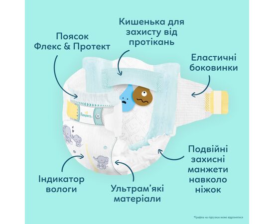 Подгузники Pampers Premium Care Розмір 5 (11-16 кг) 160 шт (8006530223799), изображение 4