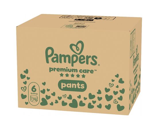 Подгузники Pampers Premium Care Pants Розмір 6 (13-19 кг) 72 шт (8006530320139), изображение 2