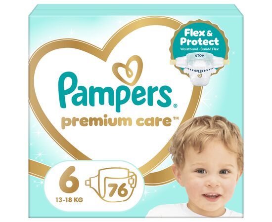 Подгузники Pampers PAMPERS Дитячі підгузники Premium Care Giant (13-18 кг) Мега Упаковка (8006530260176)