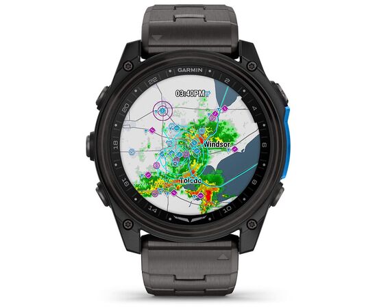 Смарт-часы Garmin D2 Mach 2, 51mm, Saph, CrbnGry Ti/Blk w/TiBd,GPS (010-02905-31), изображение 2