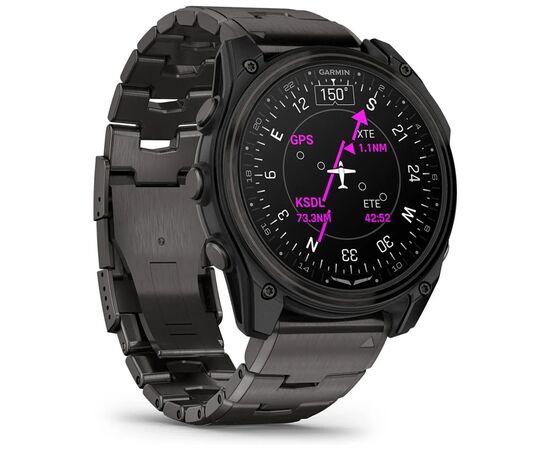 Смарт-часы Garmin D2 Mach 2, 51mm, Saph, CrbnGry Ti/Blk w/TiBd,GPS (010-02905-31), изображение 3
