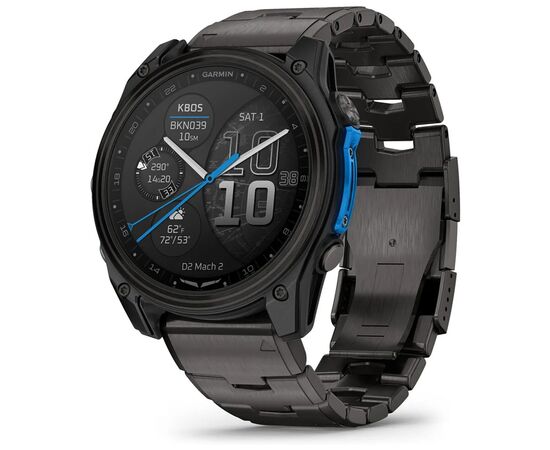 Смарт-часы Garmin D2 Mach 2, 51mm, Saph, CrbnGry Ti/Blk w/TiBd,GPS (010-02905-31)