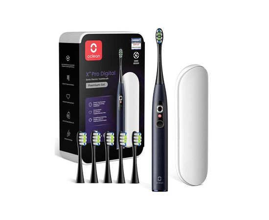 Електрична зубна щітка Oclean X Plus Pro Digital Blue (6970810556186)