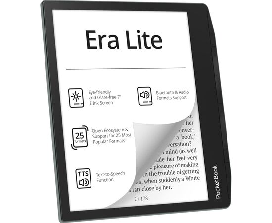 Электронная книга Pocketbook 710 Era Lite, Stone Green (PB710-9-WW), изображение 2