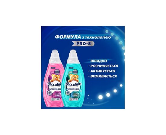 Гель для стирки Coccolino Быстрая очистка для коротких циклов стирки 1.48 л (8720181676406), изображение 8