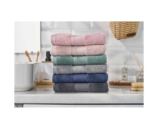 Полотенце Ardesto махровое SuperSoft 100% хлопок 50 х 90 см серый (ART2250SLP), изображение 4
