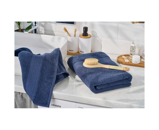 Полотенце Ardesto махровое SuperSoft 100% хлопок 70 х 140 см, синий (ART2270DBP), изображение 2