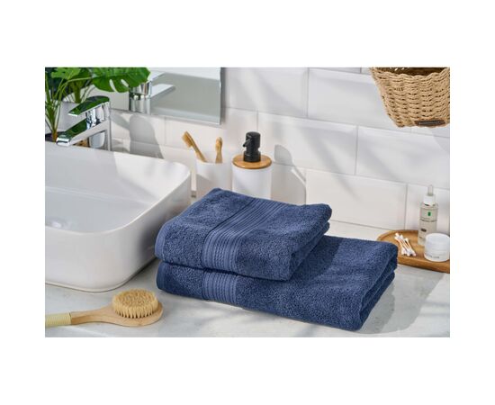 Полотенце Ardesto махровое SuperSoft 100% хлопок 70 х 140 см, синий (ART2270DBP), изображение 4