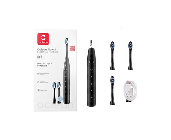 Электрическая зубная щетка Oclean Flow S Electric Toothbrush Black (6970810557343)