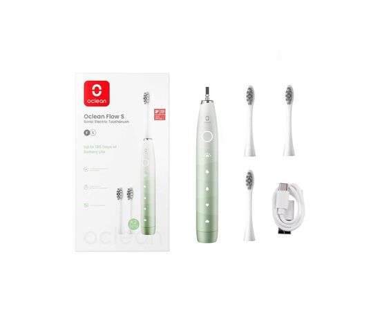 Электрическая зубная щетка Oclean Flow S Electric Toothbrush Green (6970810557336)