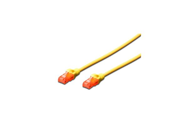 Патч-корд 2м, UTP, cat.6, CCA, AWG 26/7, PVC, yellow Digitus (DK-1612-020/Y)
