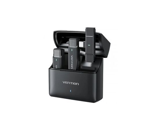 Микрофон Vention USB-C 2-Pack Wireless Lavalier with Charging Case (NCAB0), изображение 2