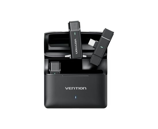 Микрофон Vention USB-C 2-Pack Wireless Lavalier with Charging Case (NCAB0)
