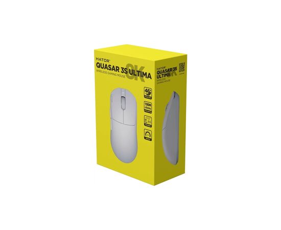 Мишка Hator Quasar 3S Ultima 8K Wireless/Bluetooth/USB White (HTM661), зображення 7