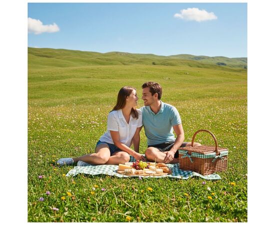 Туристичний килимок Soft Me Picnic зелений/чорний (70030105-04), зображення 10