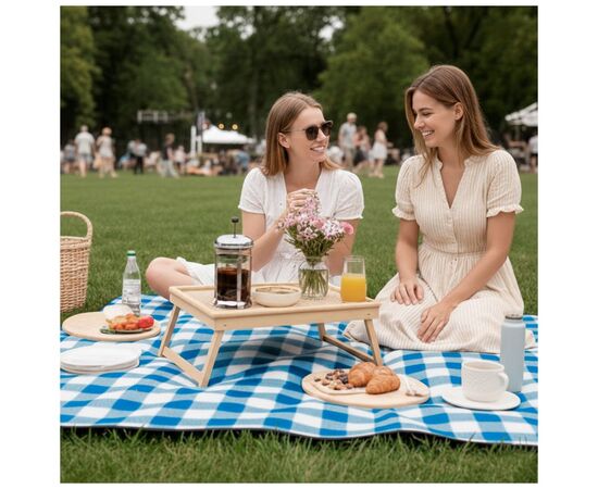 Туристический коврик Soft Me Picnic синій/чорний (70030105-03), изображение 10