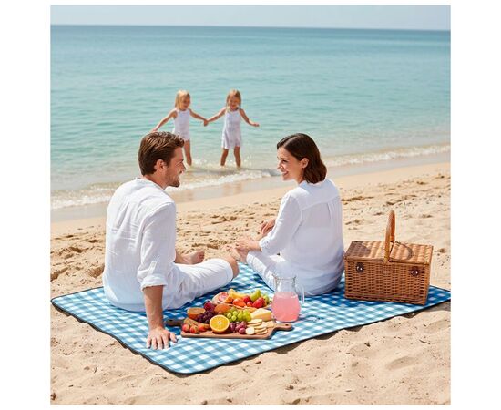 Туристический коврик Soft Me Picnic синій/чорний (70030105-03), изображение 9